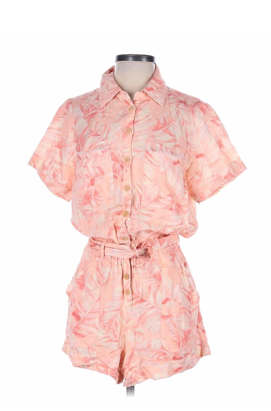 Show Me Your Mumu XS Romper Linen Blend